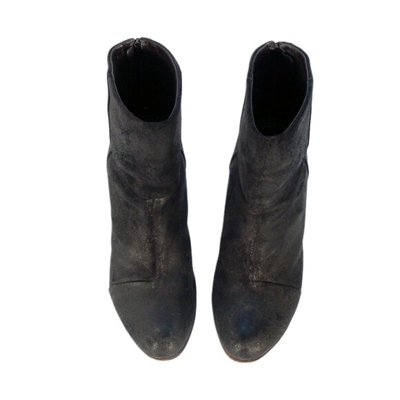 RAG & BONE Classic Newbury $495 Distressed Suede Ankle Boots Heeled Booties 8 - Picture 6 of 7